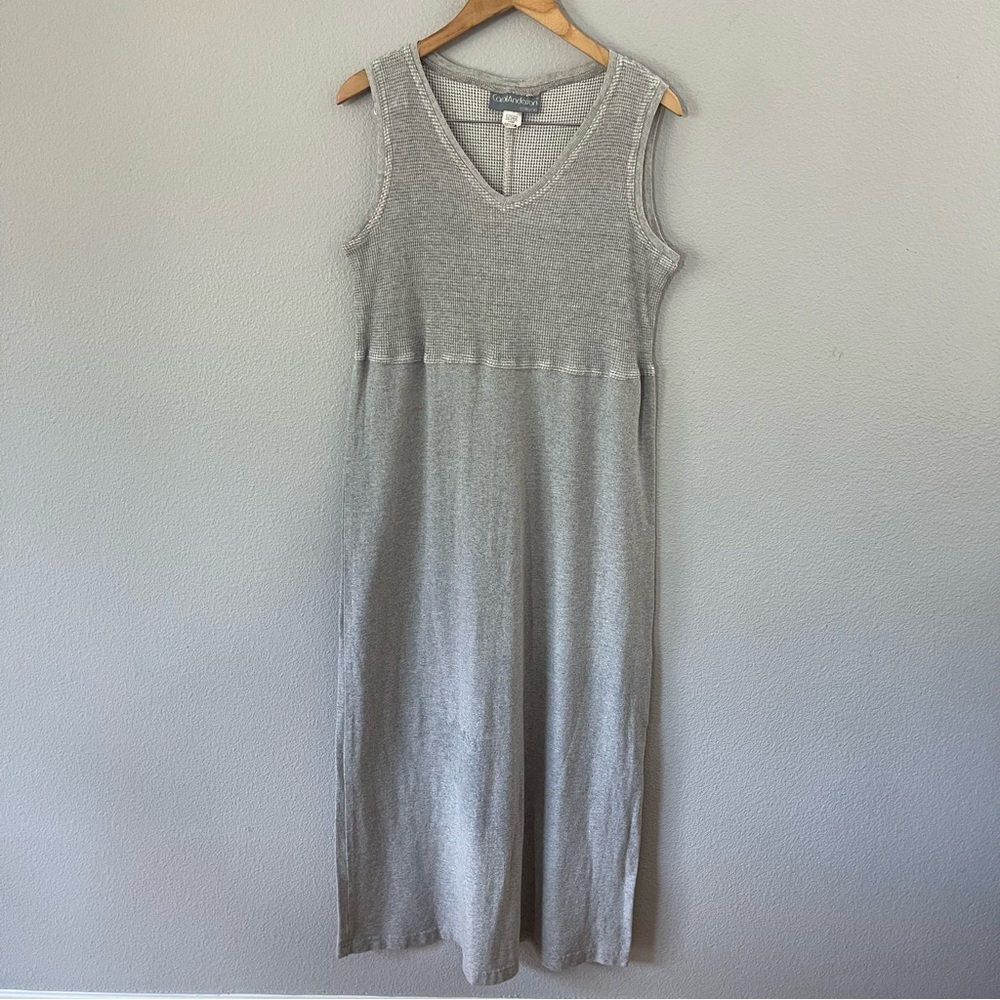 Carol Anderson California Vintage Gray Maxi Dress Size Large